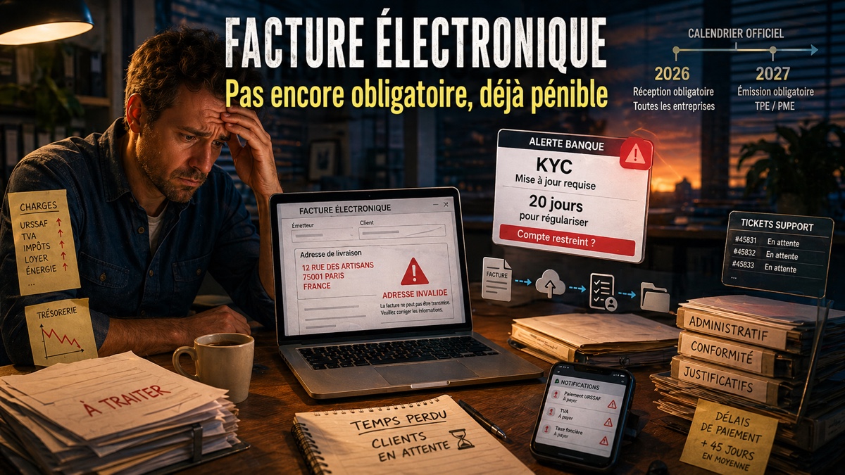 Facture électronique : pas encore obligatoire mais déjà pénible