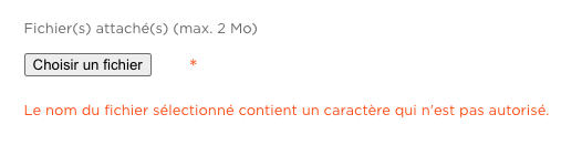 Un nom de fichier qui a le malheur de contenir un tiret ou faire plus de 2 Mo